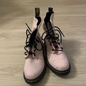 Pink Waffle Canvas Original Dr.Martens